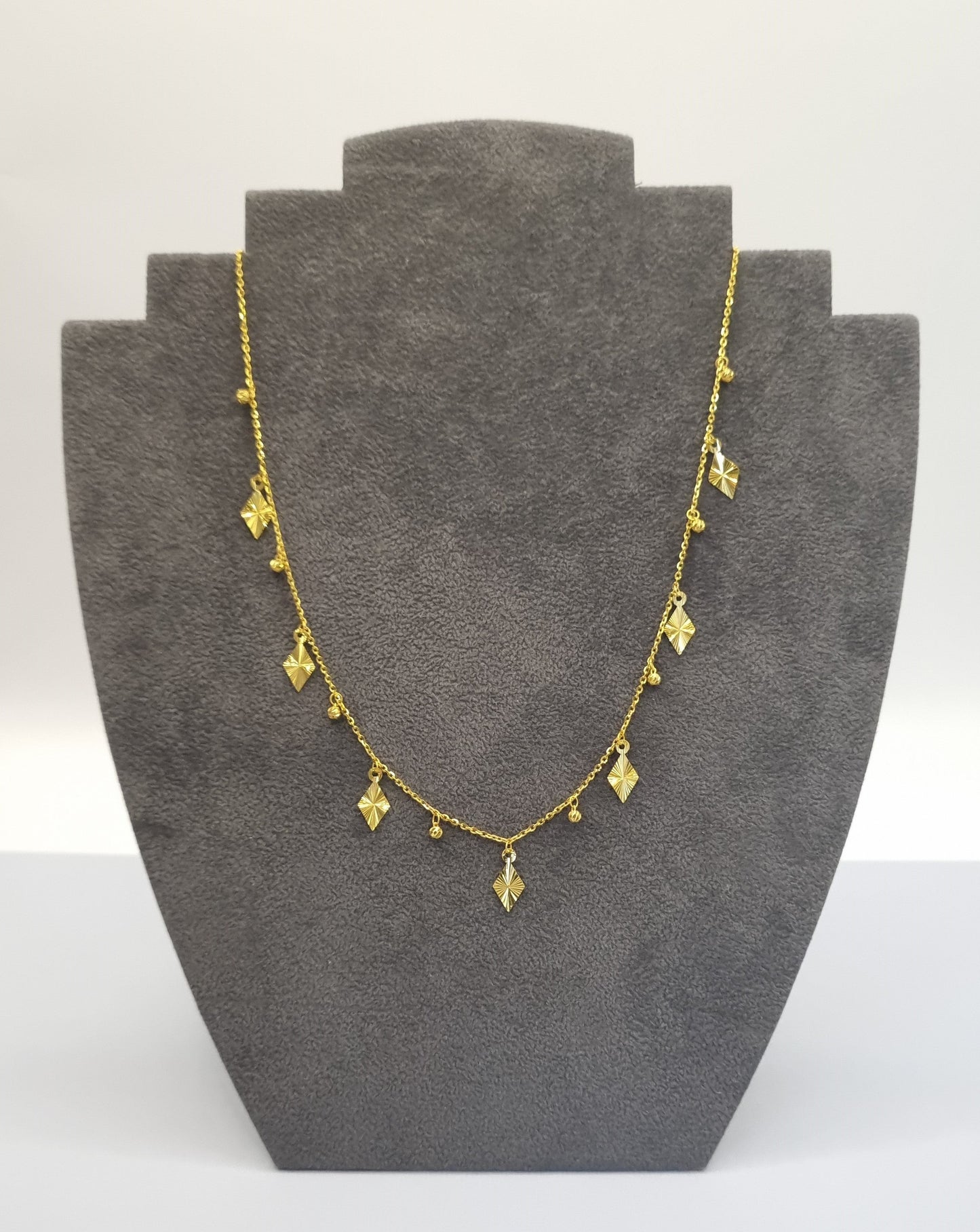 22k solid gold designer necklace, gift jewellery