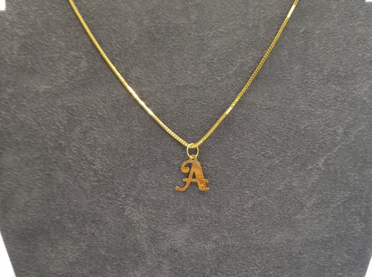 22k solid gold alphabets pendant/ alphabet charms only