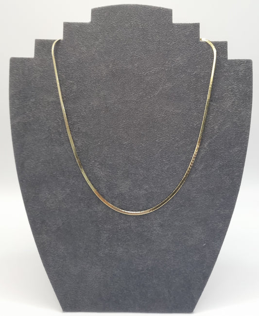 18k solid gold chain Herringbone Chain