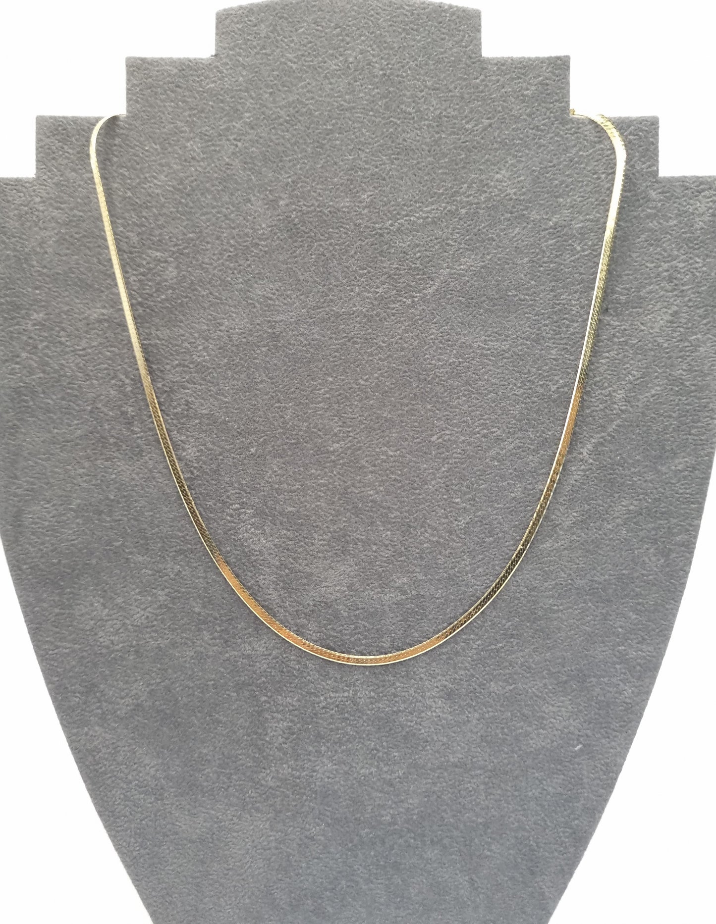 18k solid gold chain Herringbone Chain