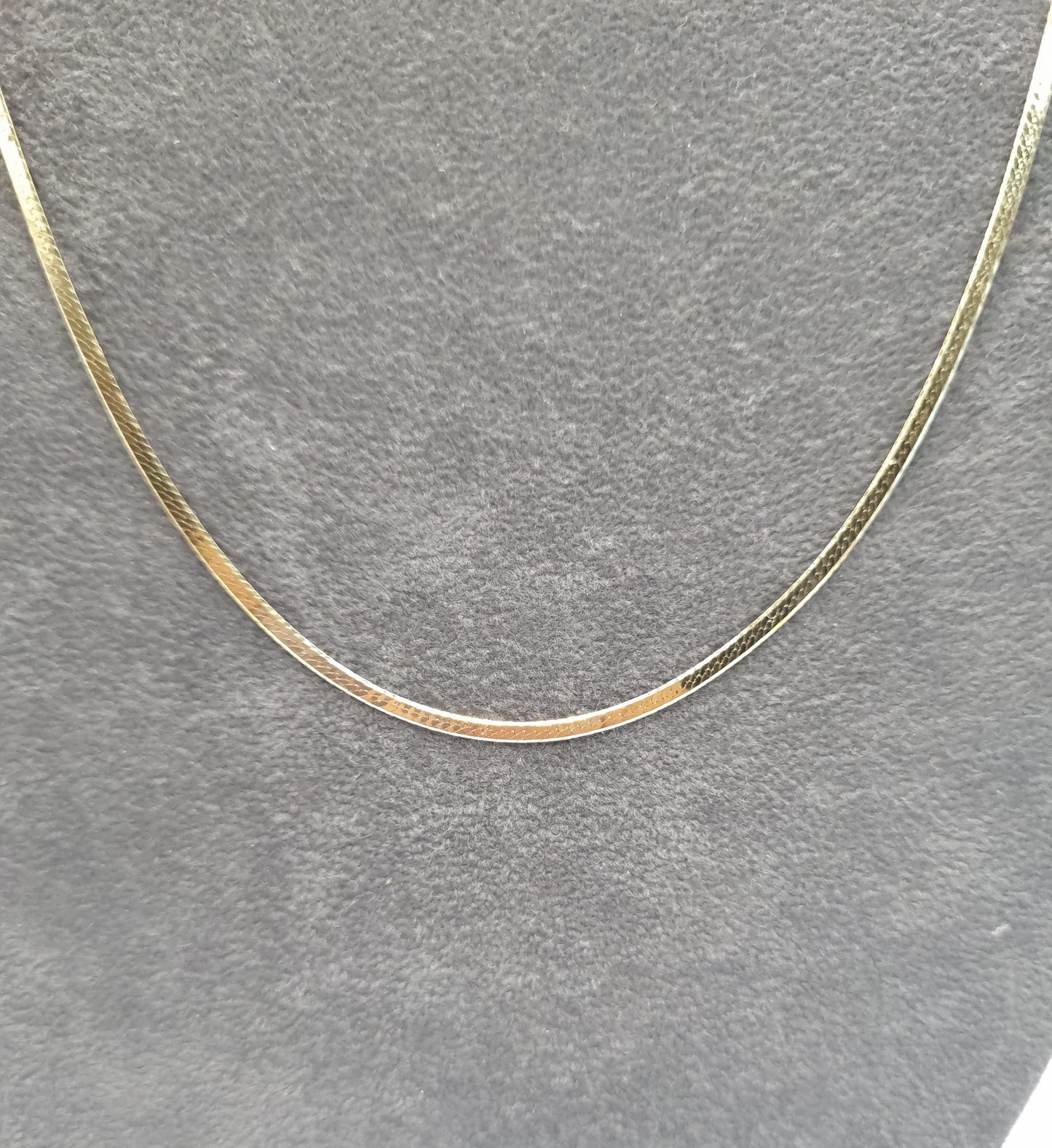 18k solid gold chain Herringbone Chain