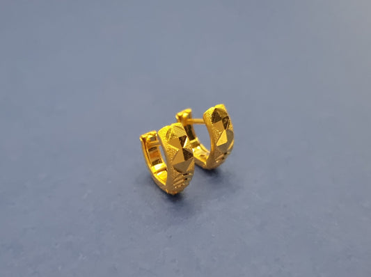 22k solid gold hoops/huggies