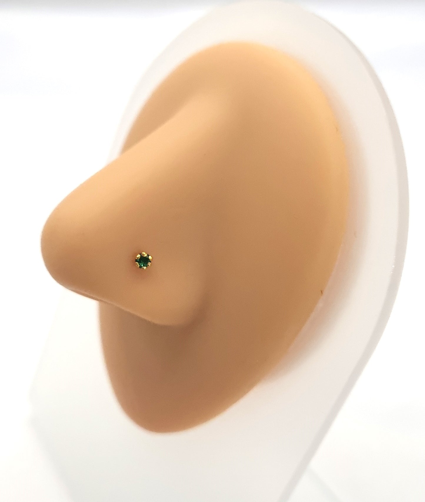 22k solid gold nose stud , Indian nose stud, conch jewellery