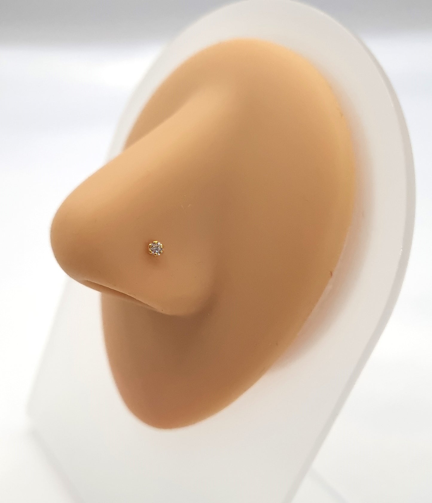 22k solid gold nose stud , Indian nose stud, conch jewellery