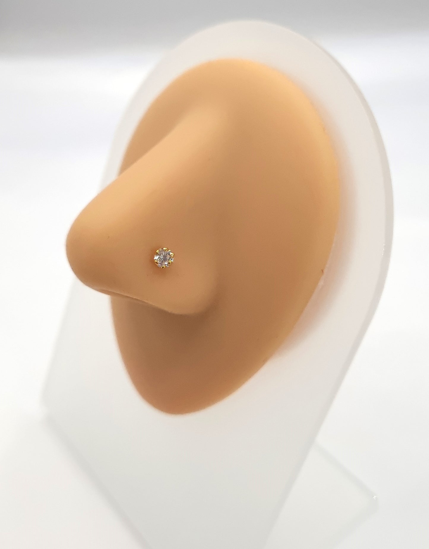 22k solid gold nose stud , Indian nose stud, conch jewellery