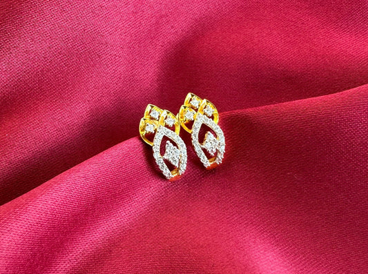 22k solid gold designer earrings