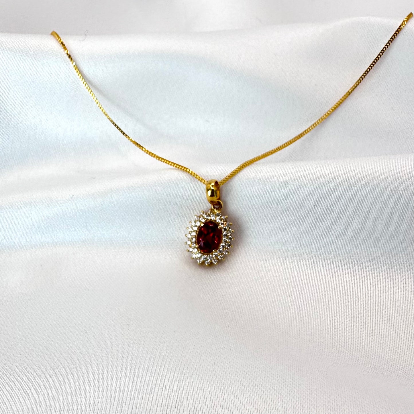 22k solid gold cluster pendant only