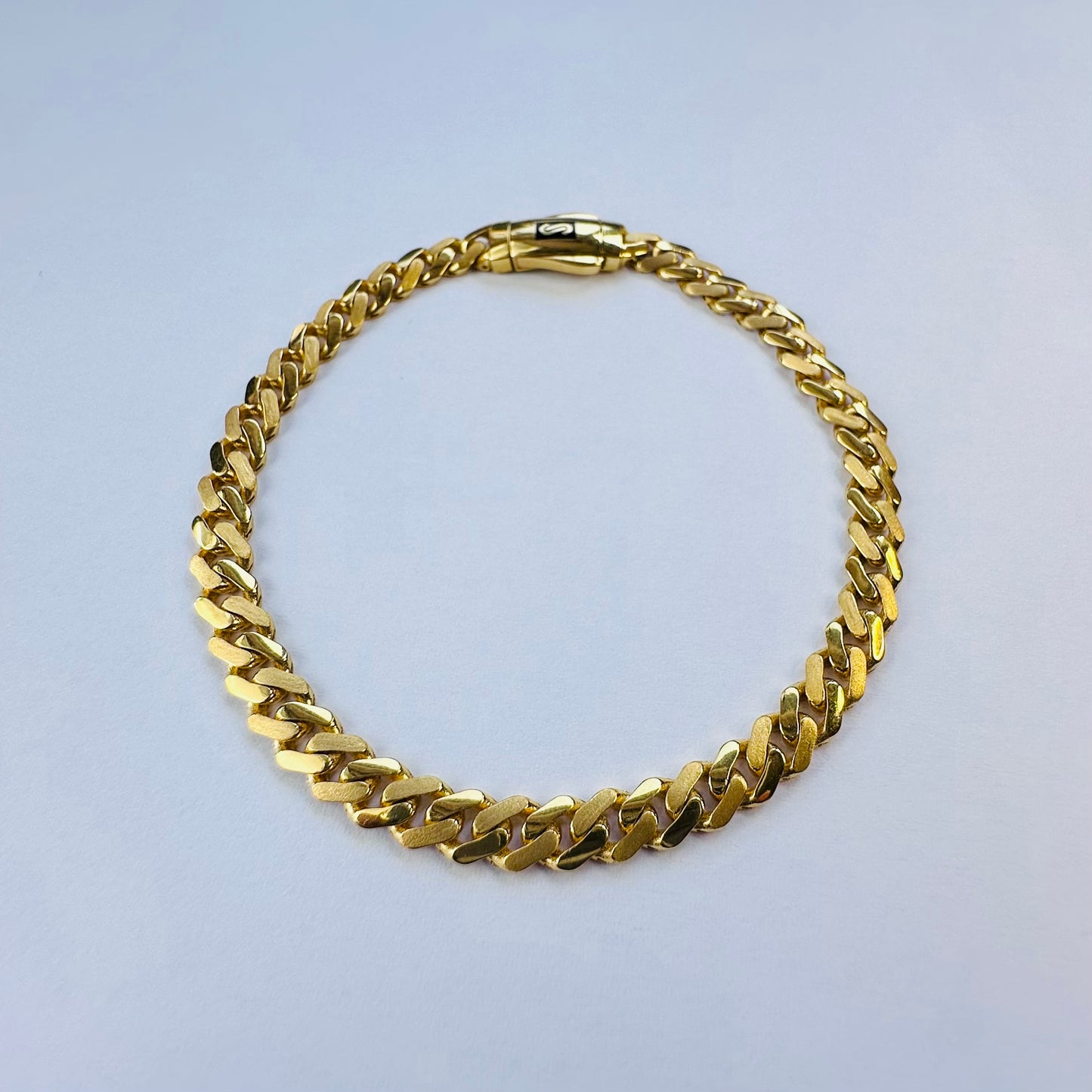 22k solid gold men's bracelet