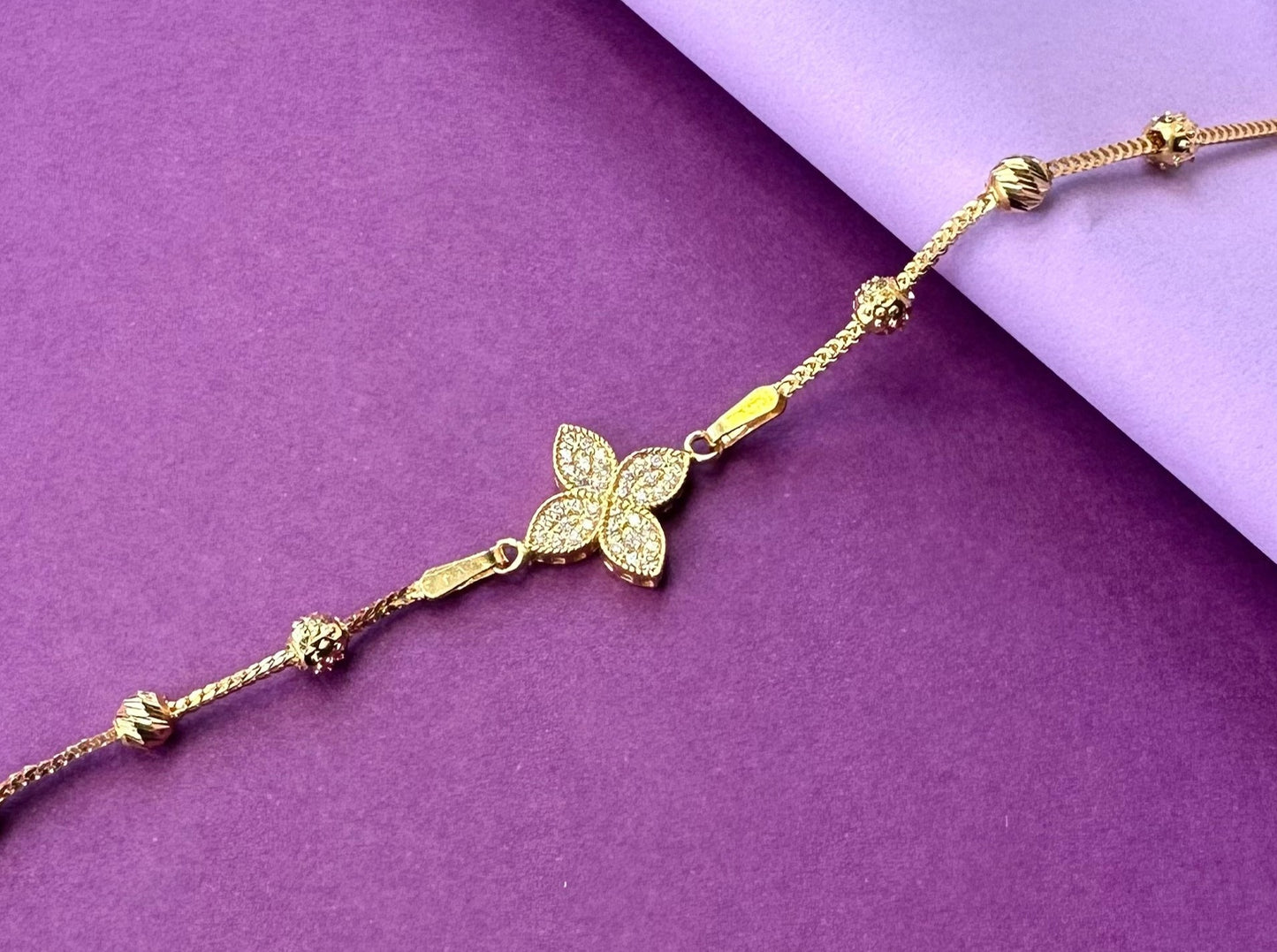 22k solid gold designer bracelet