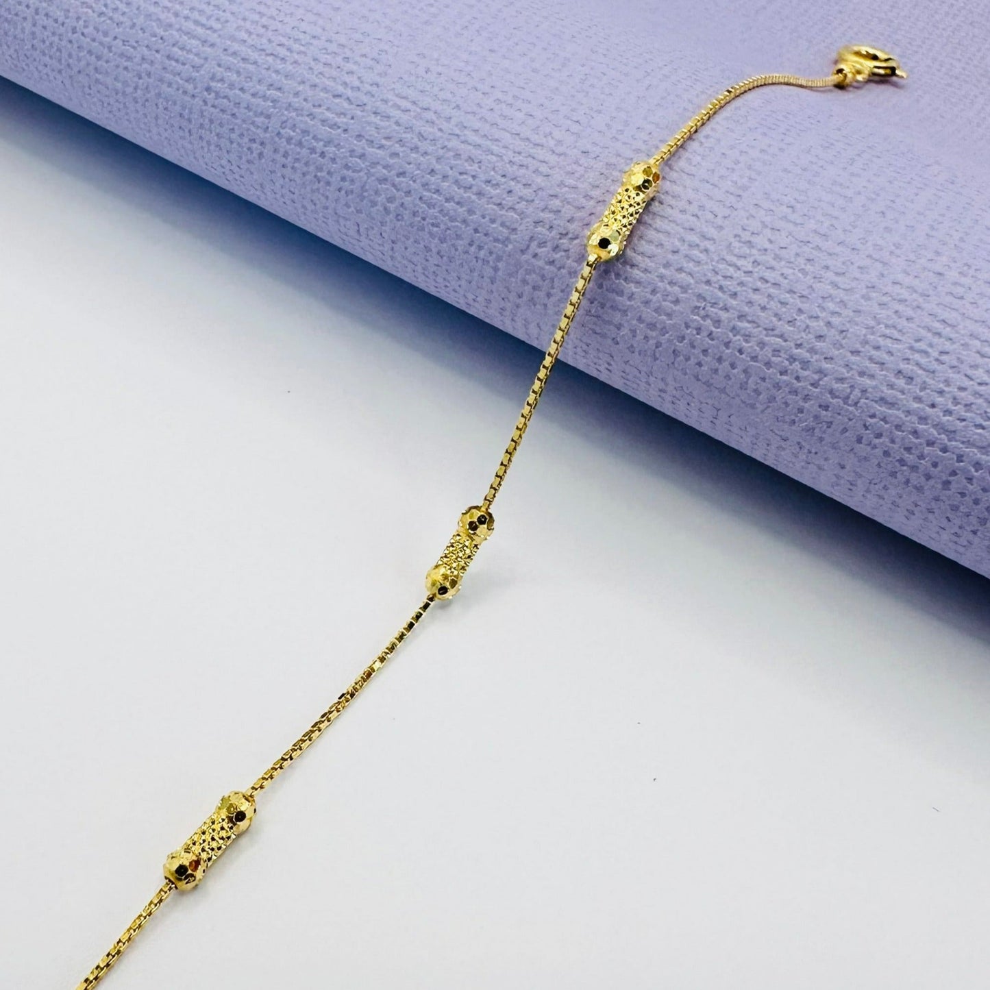 22k solid gold chain bracelet