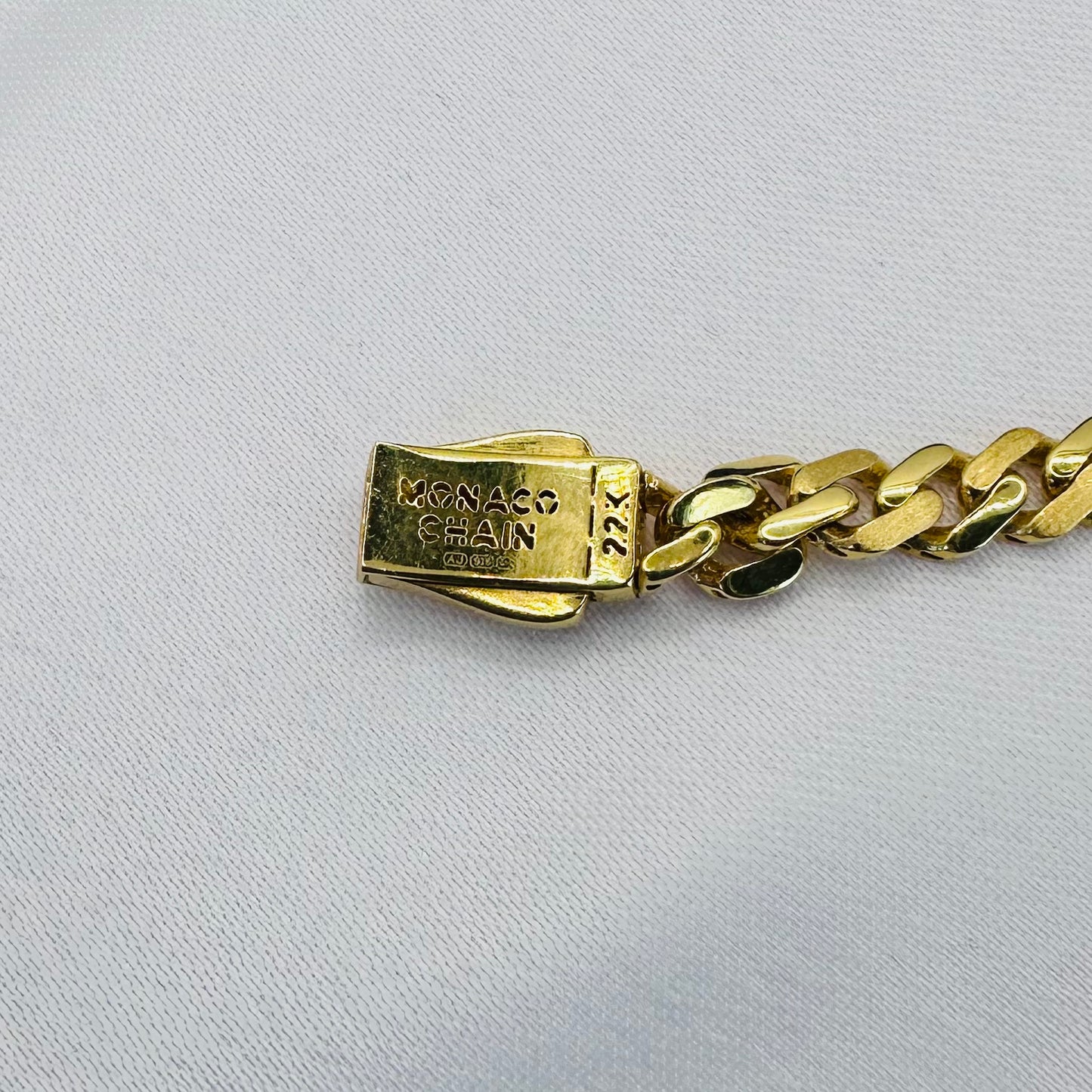 22k solid gold men's bracelet