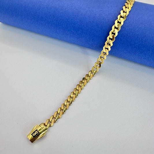 22k solid gold men's bracelet