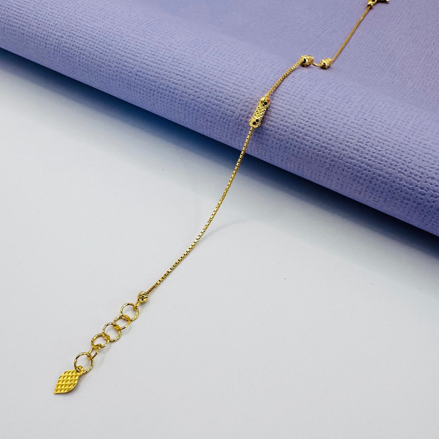 22k solid gold chain bracelet