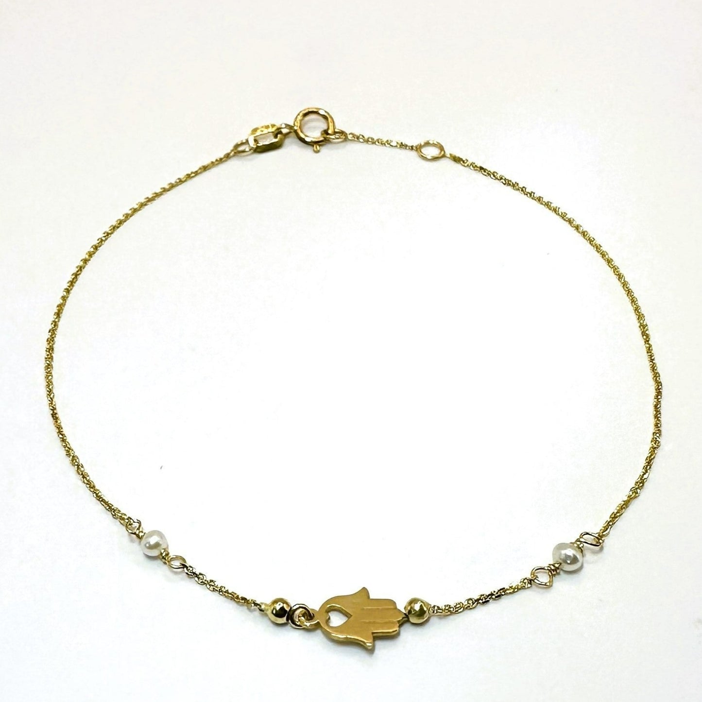 18k solid gold bracelet- Hamza gold bracelet