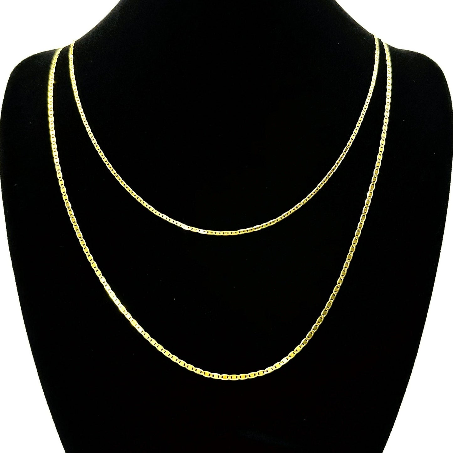 22k solid gold link/ Mariner chain