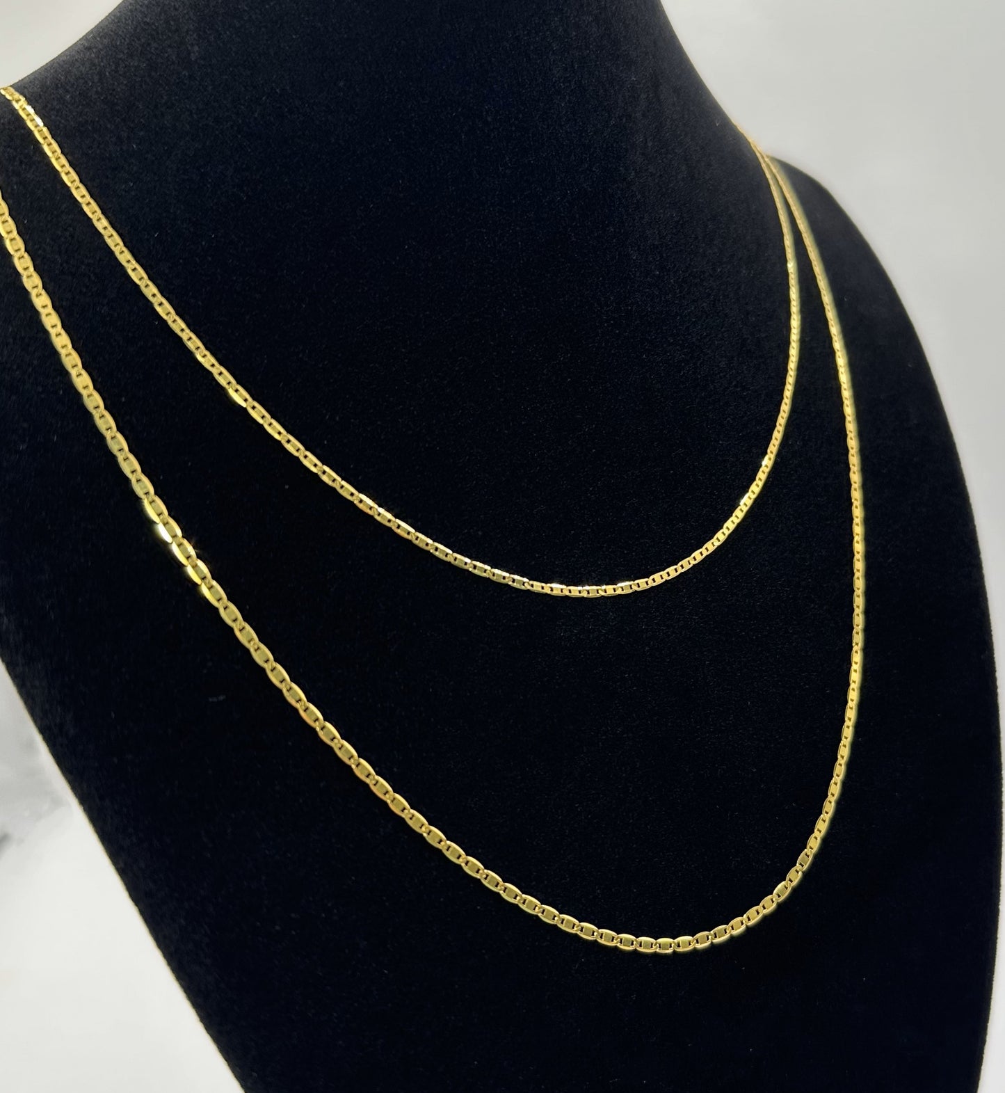 22k solid gold link/ Mariner chain