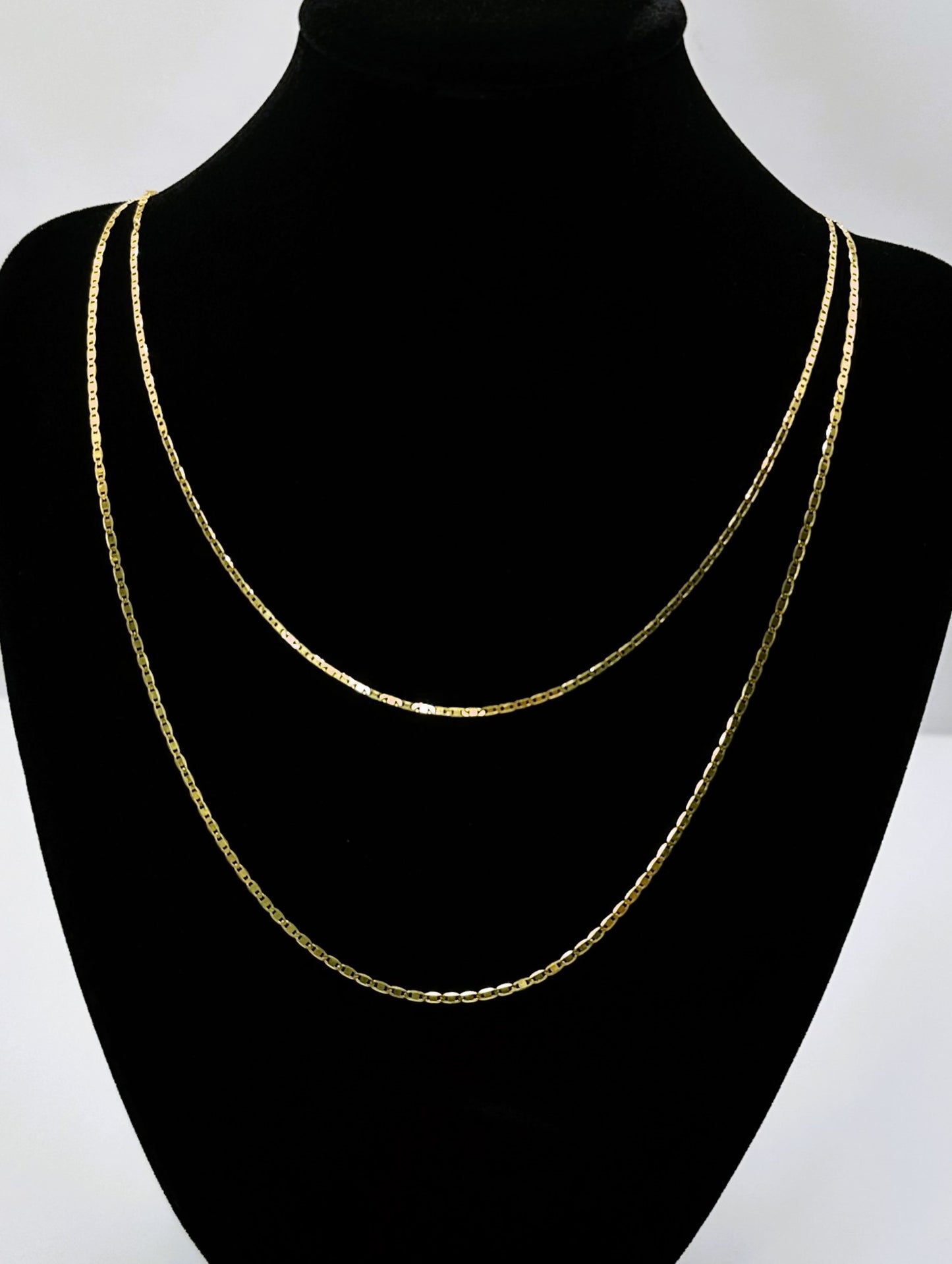 22k solid gold link/ Mariner chain