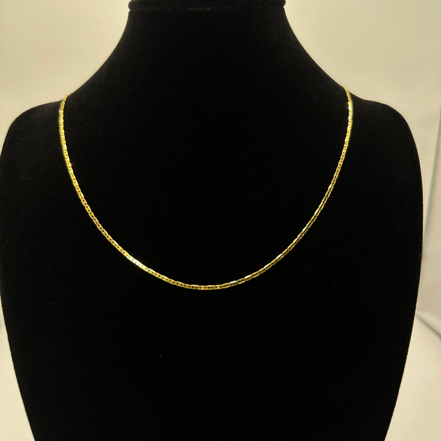 22k solid gold link/ Mariner chain