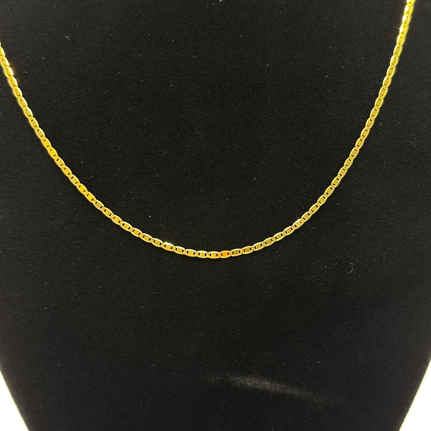 22k solid gold link/ Mariner chain