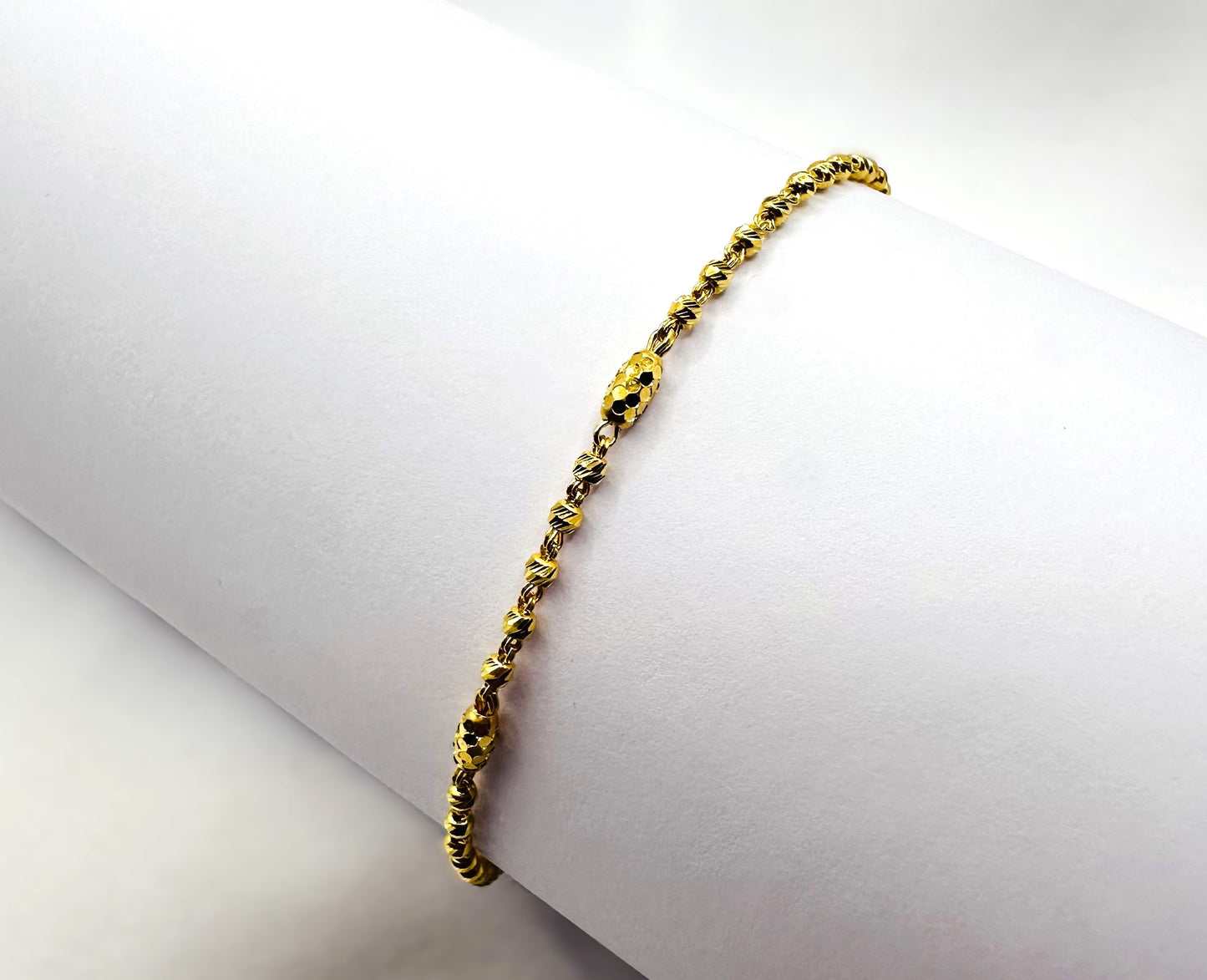 22k solid gold everyday bracelet