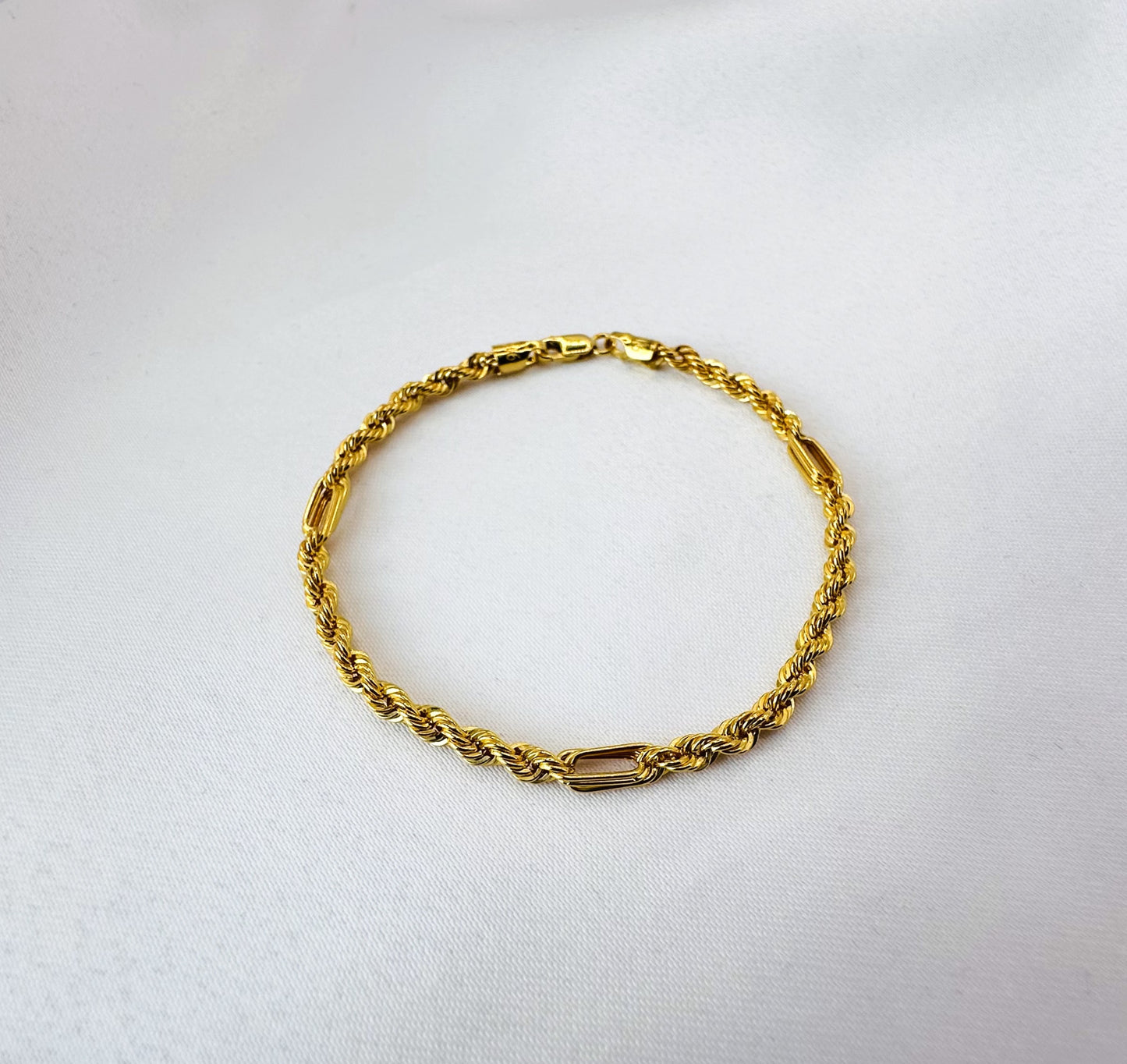 22k solid gold unisex bracelet