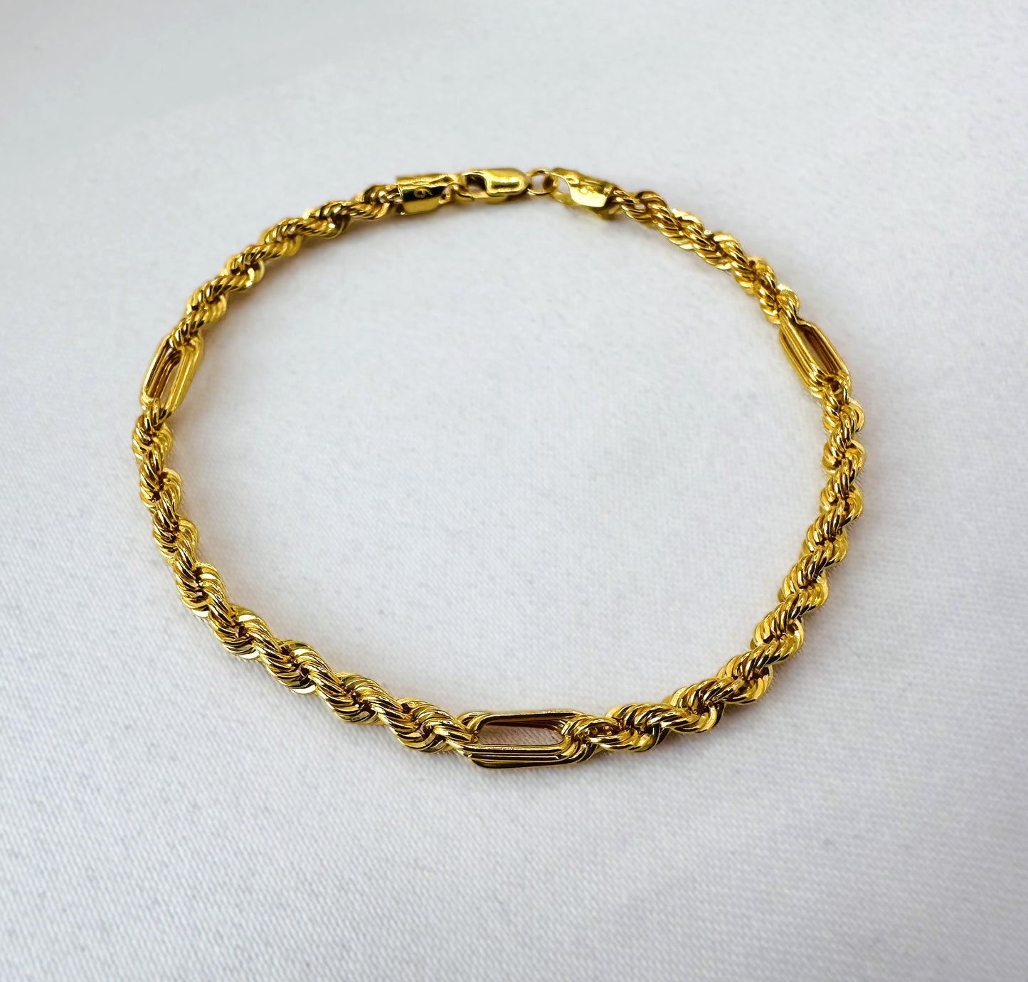 22k solid gold unisex bracelet