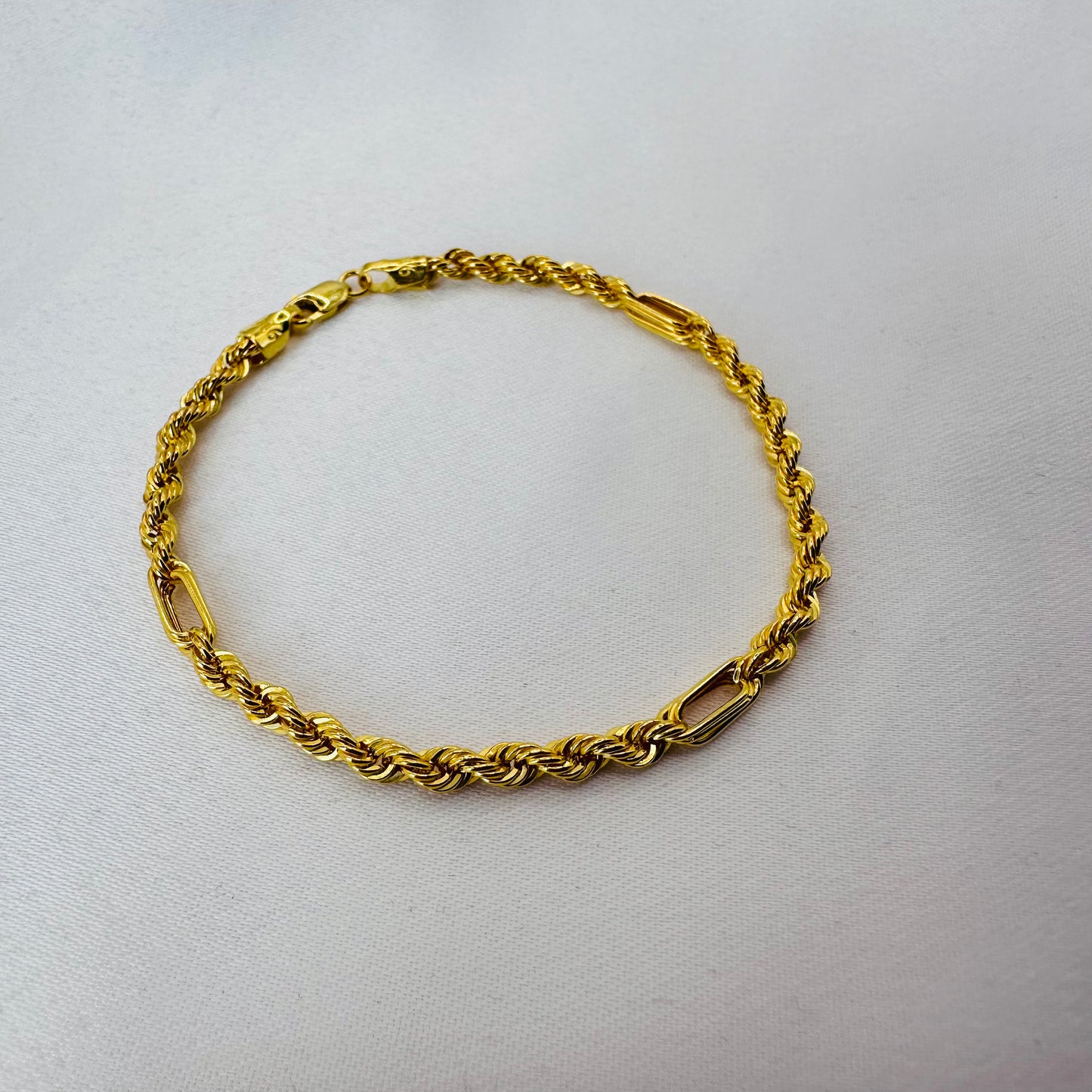 22k solid gold unisex bracelet