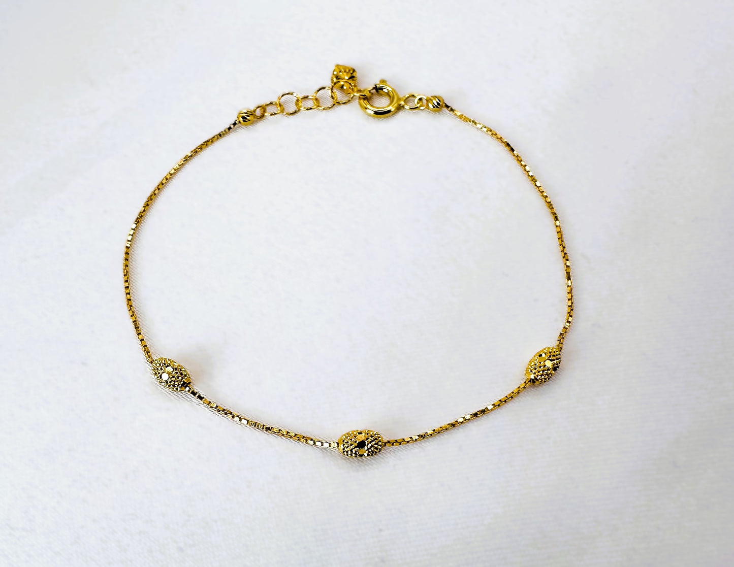 22k solid gold everyday bracelet