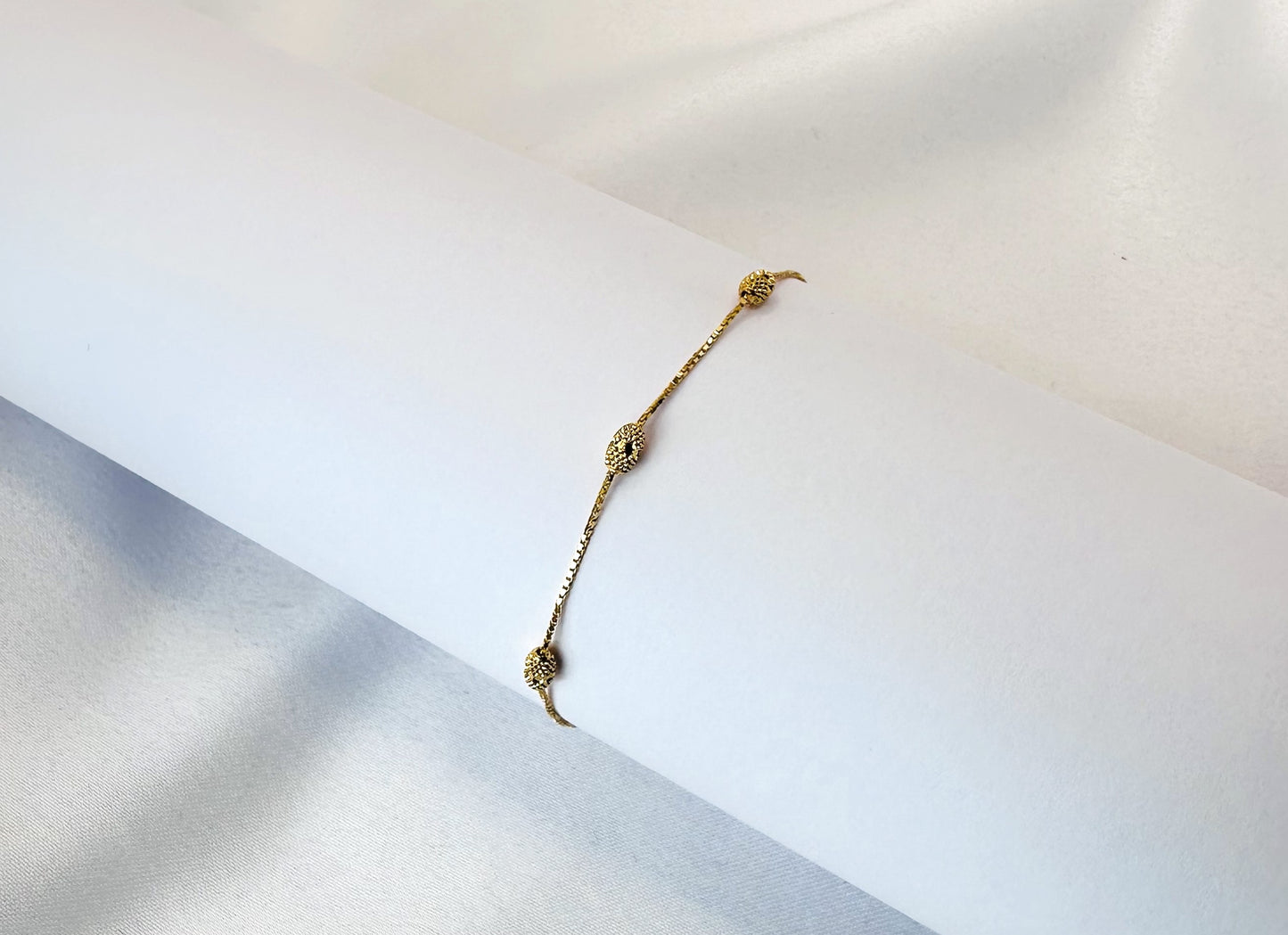 22k solid gold everyday bracelet