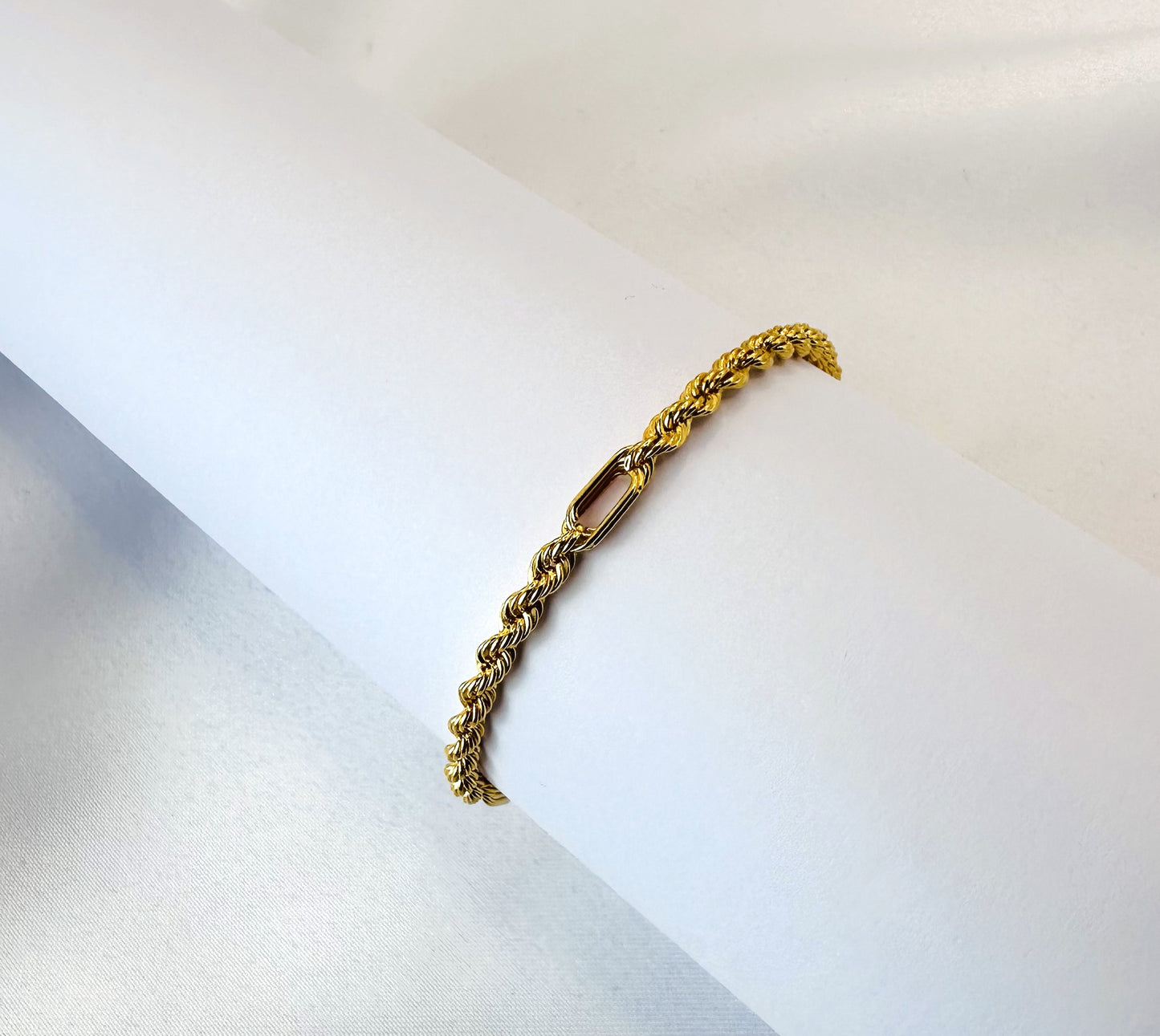 22k solid gold unisex bracelet