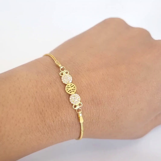 22k solid gold everyday bracelet